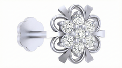 18K Gold & Diamond Stud Nose Pin KRA50045