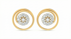 18K Gold & Diamond Women Stud Earring KRA40154E