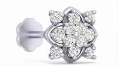 18K Gold & Diamond Stud Nose Pin KRA50149