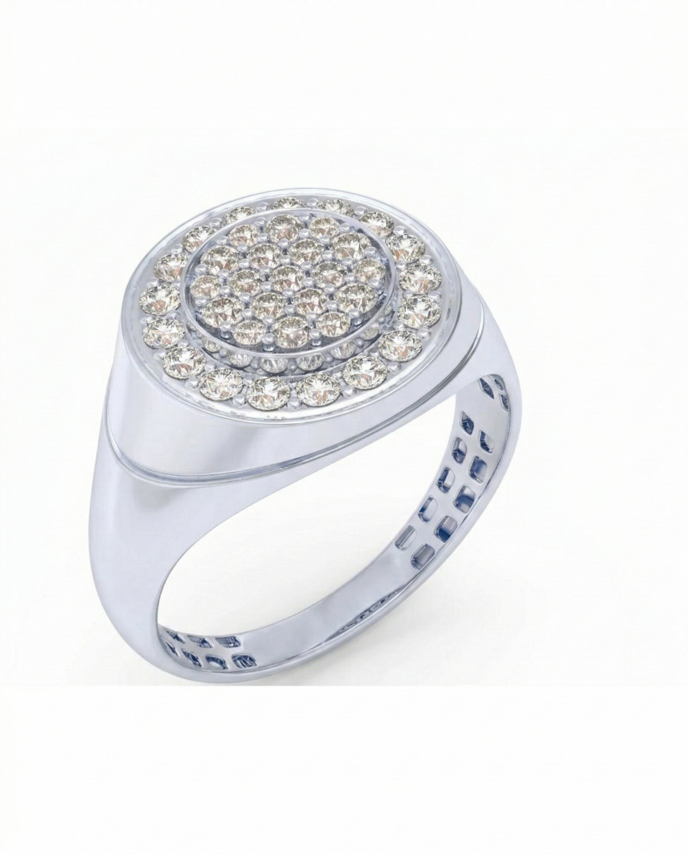 Gold & Diamond Engagement Ring For Men KRB20090