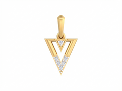18K Gold & Diamond Dailywear Pendant KSK129