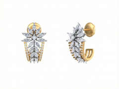 18K Gold & Diamond Women Engagement Earring KFK30012