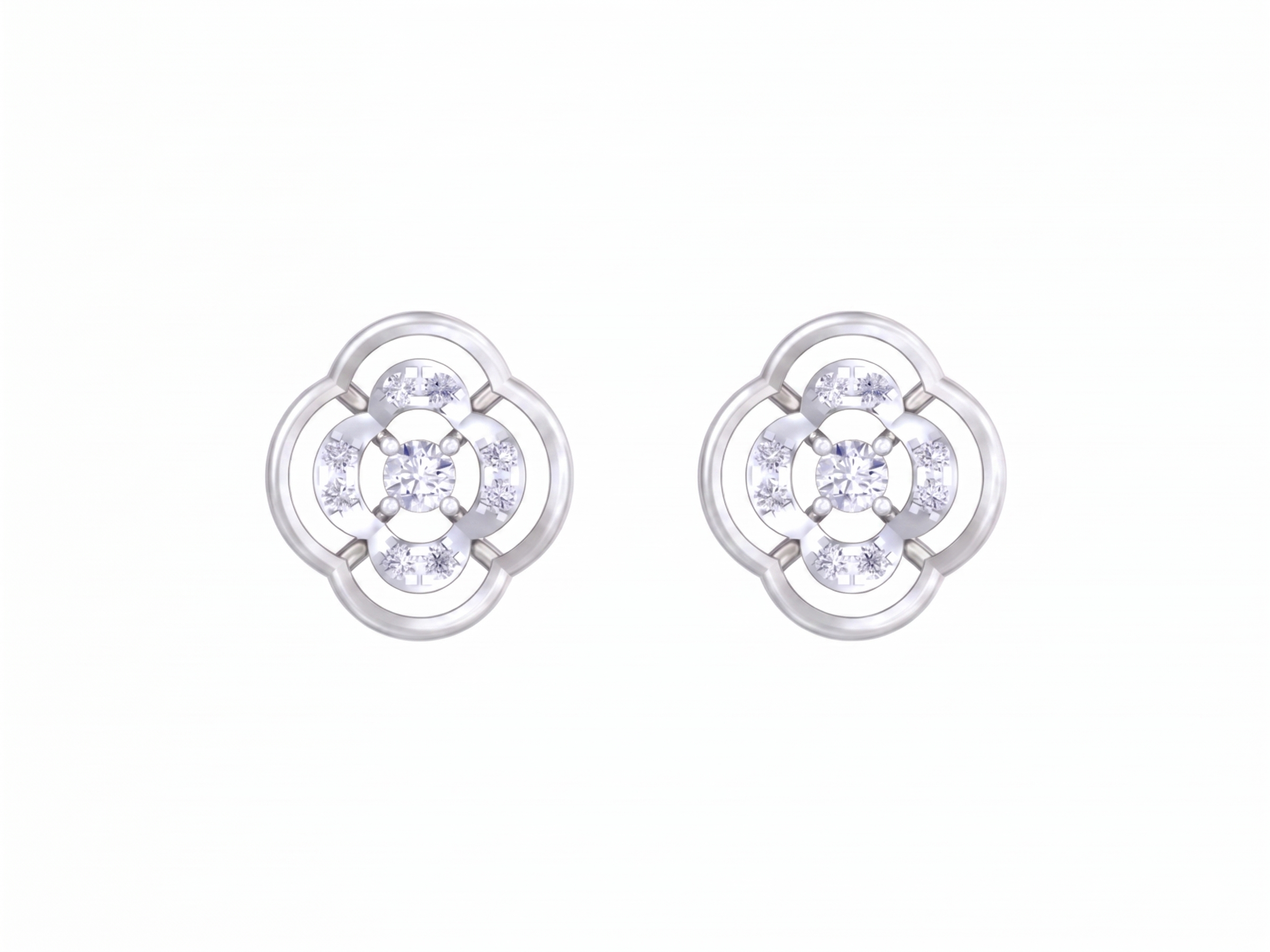 White Gold Diamond Earring | under 40k 