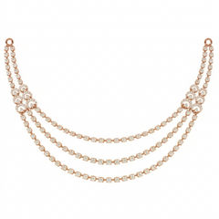 14K Gold & Diamond Choker Necklace Set KRH44049N