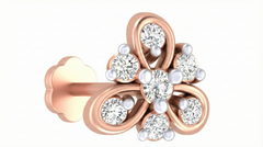 18K Gold & Diamond Stud Nose Pin KRA50284