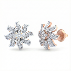 18K Gold & Diamond Women Engagement Earring KRB40069E