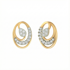 18K Gold & Diamond Earring For Women PER-201