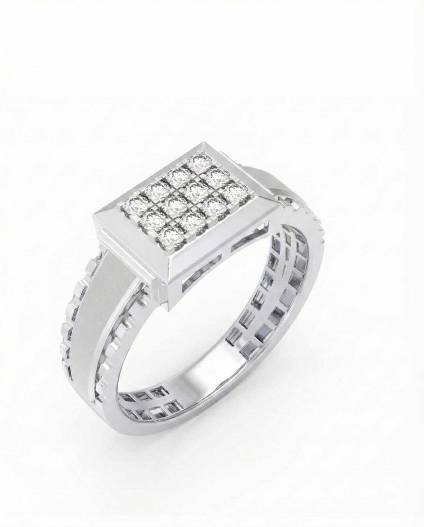 Gold & Diamond Engagement Ring For Men KRC20221