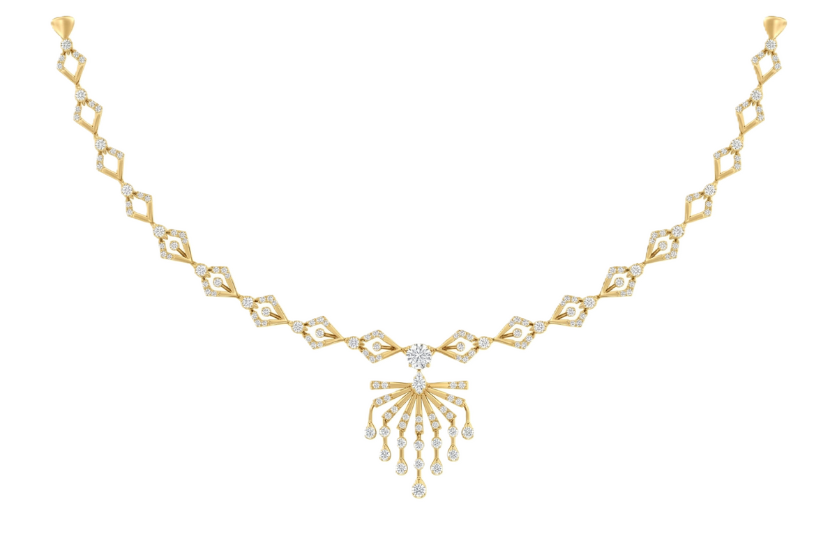 14K Gold & Diamond Dailywear Necklace Set KRB44111N-A