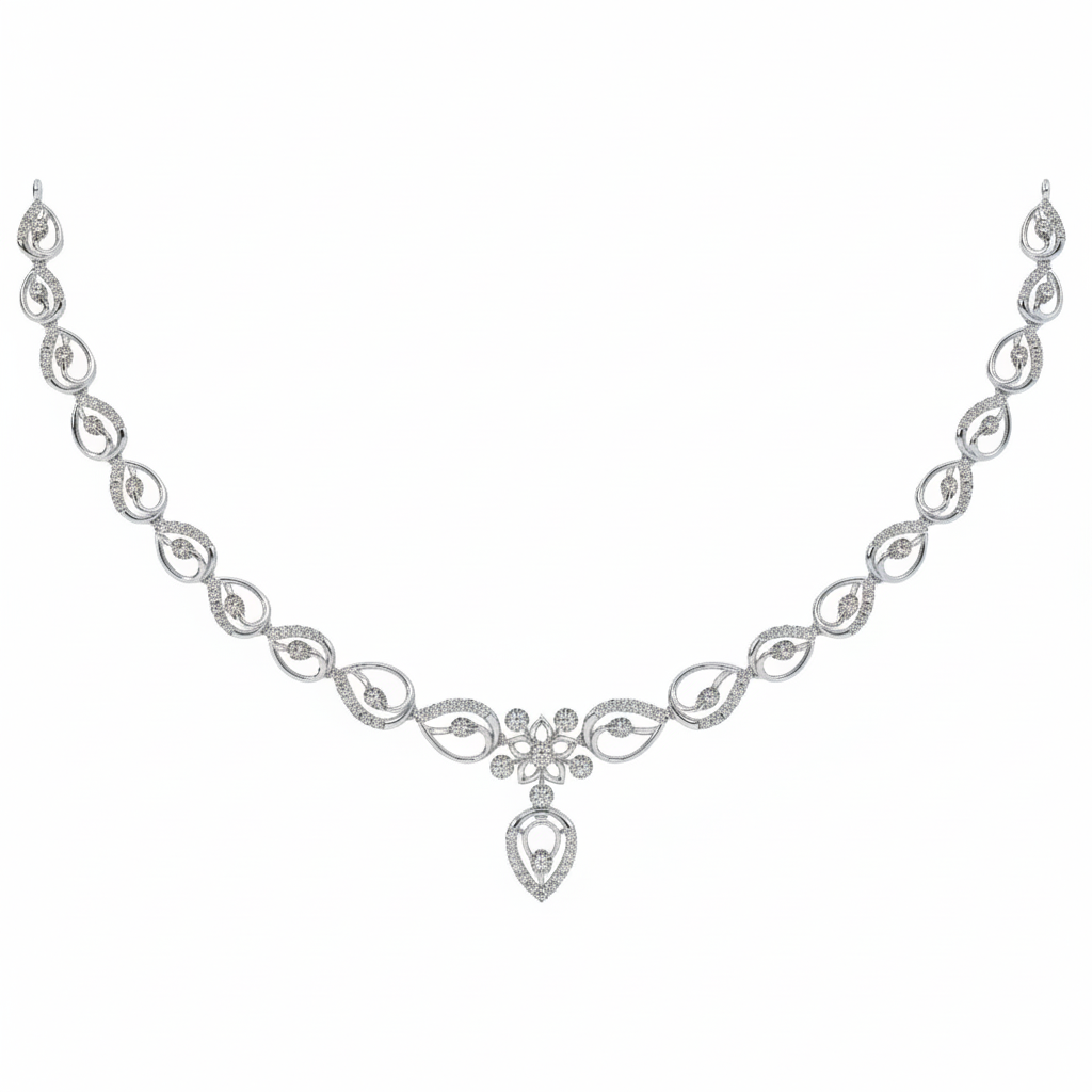 14K Gold & Diamond Dailywear Necklace Set KRH44036N