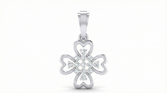 18K Gold & Diamond Floral Pendent Set KRA40083P