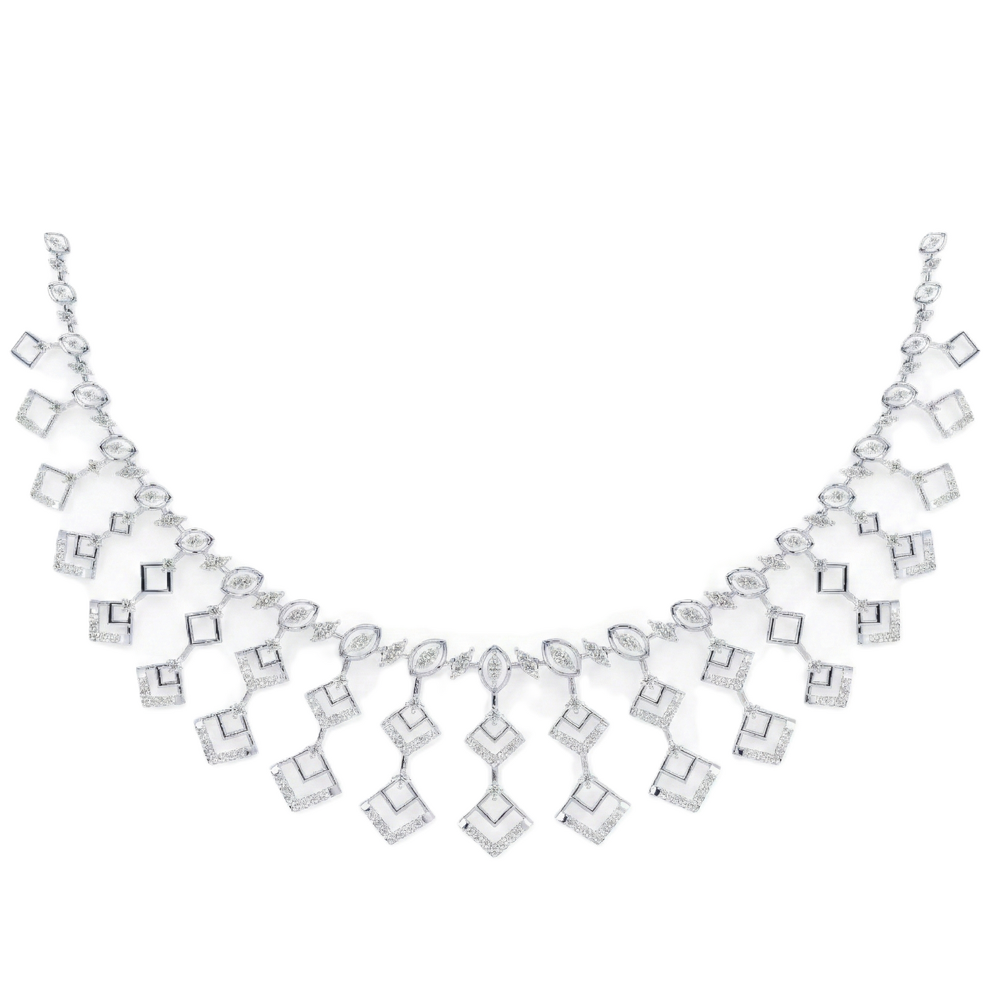 14K Gold & Diamond Choker Necklace Set KRH44127N