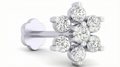 18K Gold & Diamond Stud Nose Pin KRA50150