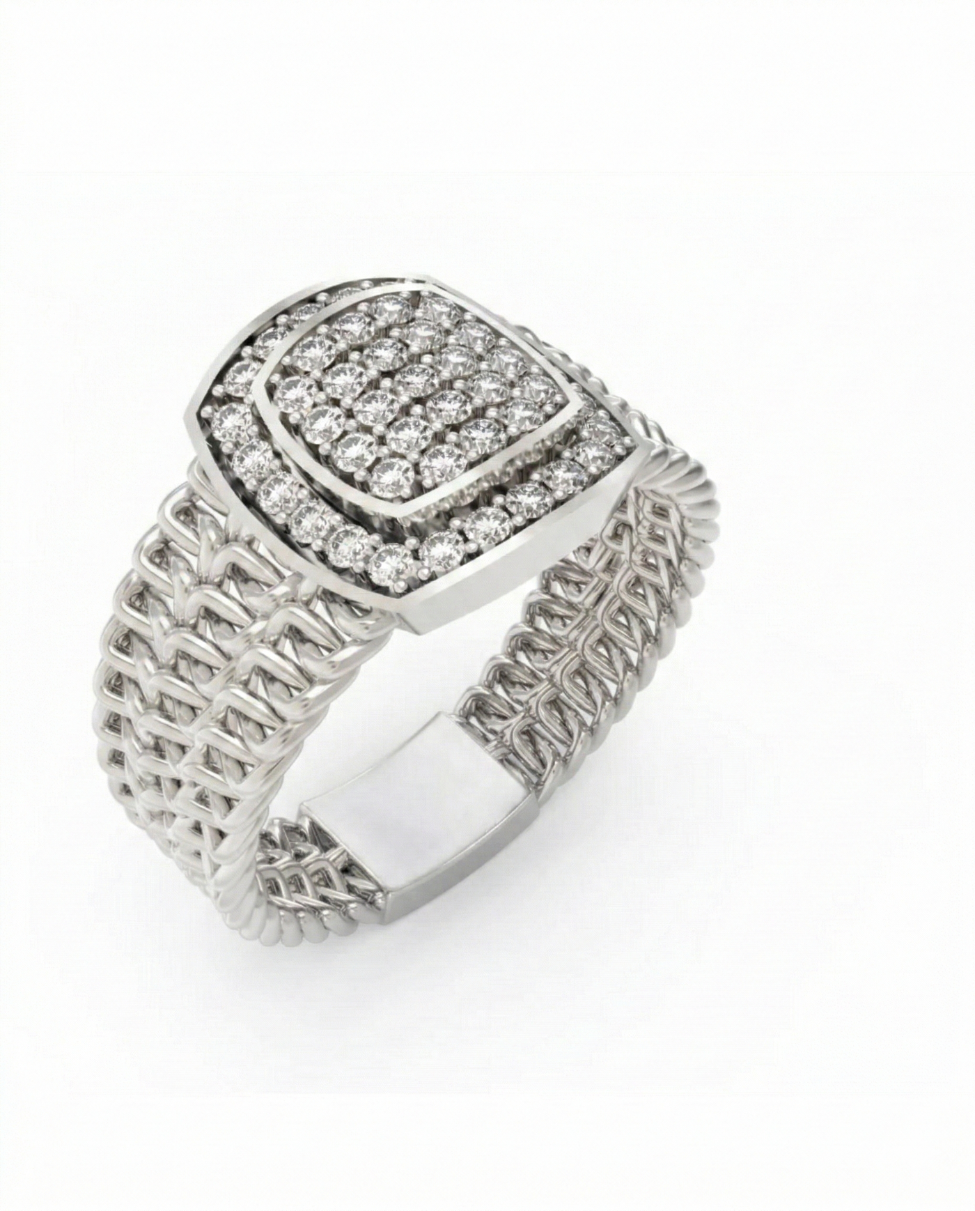 Gold & Diamond Band Ring For Men KRC20227