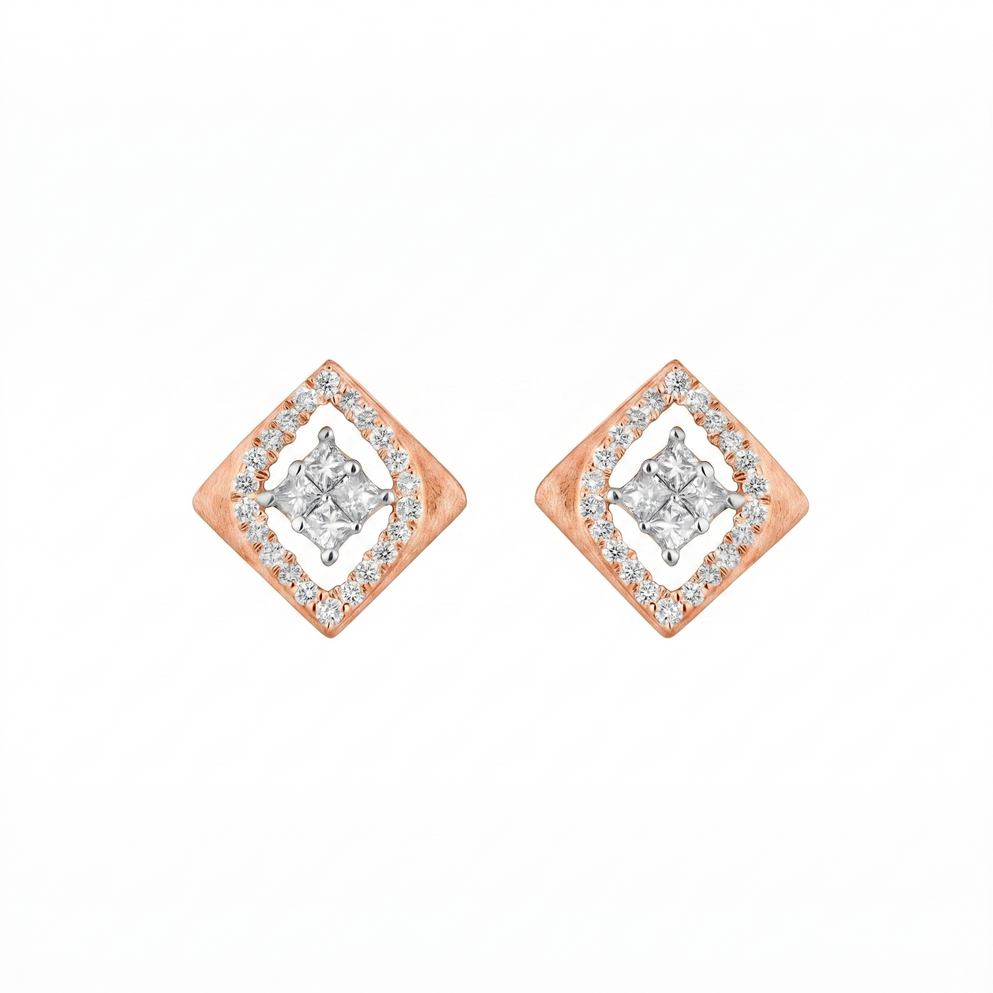 Gold & Diamond Women Stud Earring EP6525AZYD0003