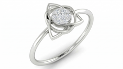 18K Gold & Diamond Dailywear Ring For Women KRA10542