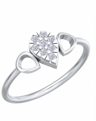 18K Gold & Diamond Engagement Ring For Women KRB10192