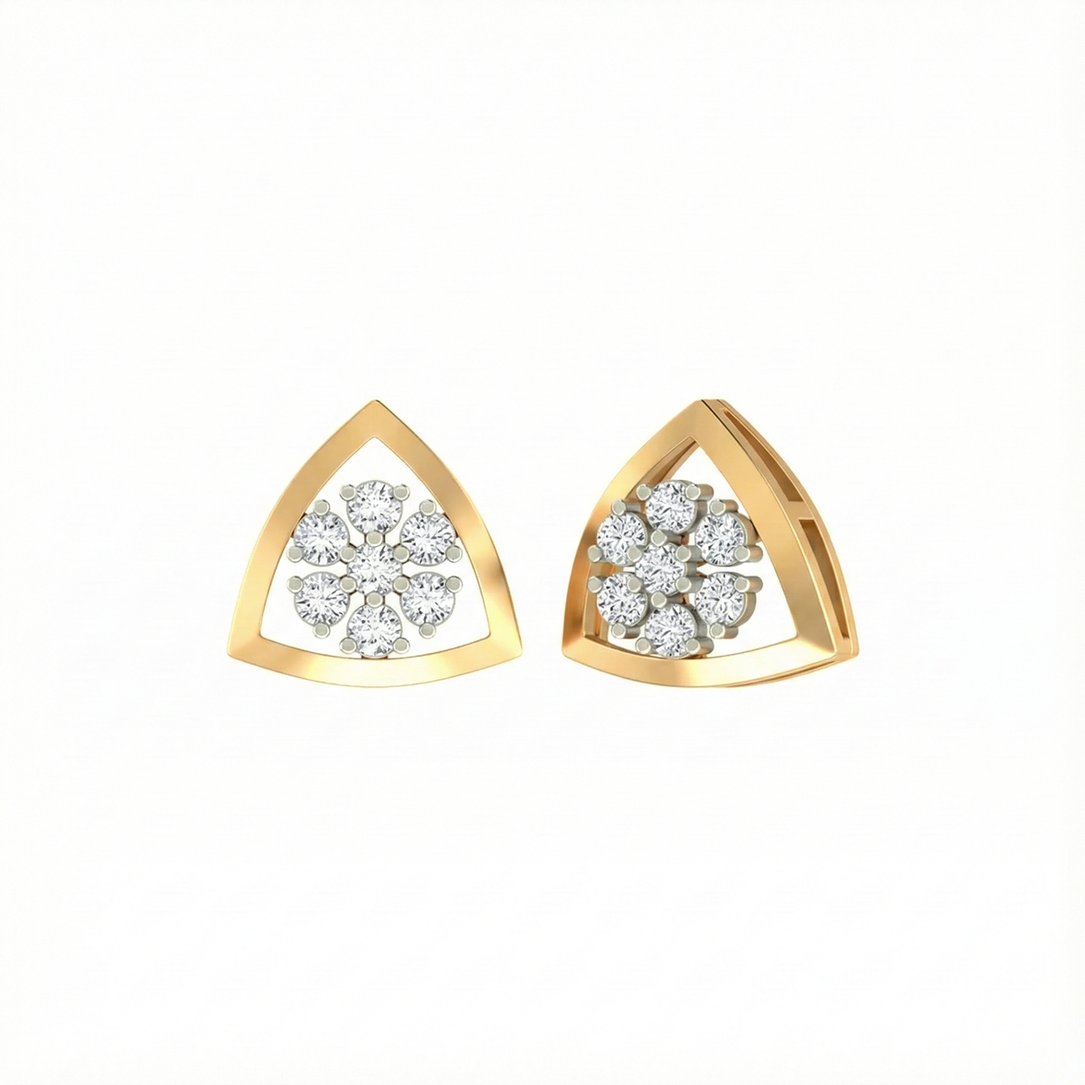 18K Gold & Diamond Engagement Earring For Women PER-304