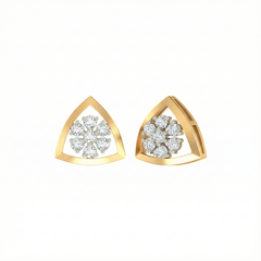 18K Gold & Diamond Engagement Earring For Women PER-304