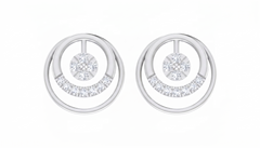 White Gold Diamond Earring | under 40k 