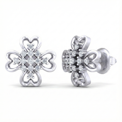 18K Gold & Diamond Women Stud Earring KRB40064E