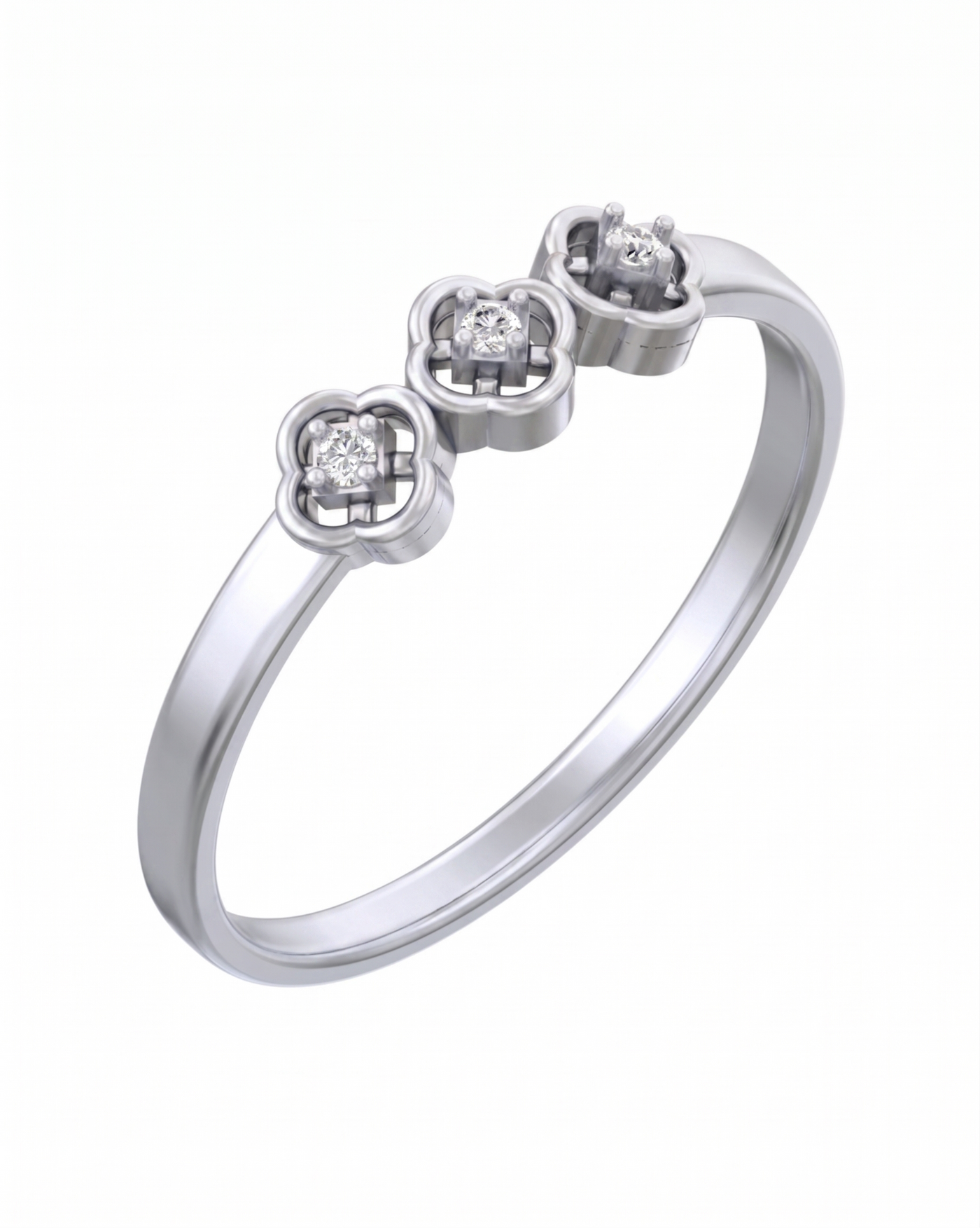Gold & Diamond Lightweight Ring For Women KRC10364