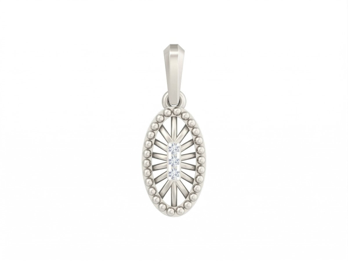 Women's luxury pendant crafted from gold and diamonds.