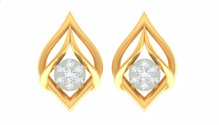 18K Gold & Diamond Women Stud Earring KRA40173E