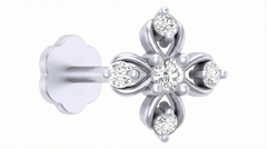 18K Gold & Diamond Stud Nose Pin KRA50036