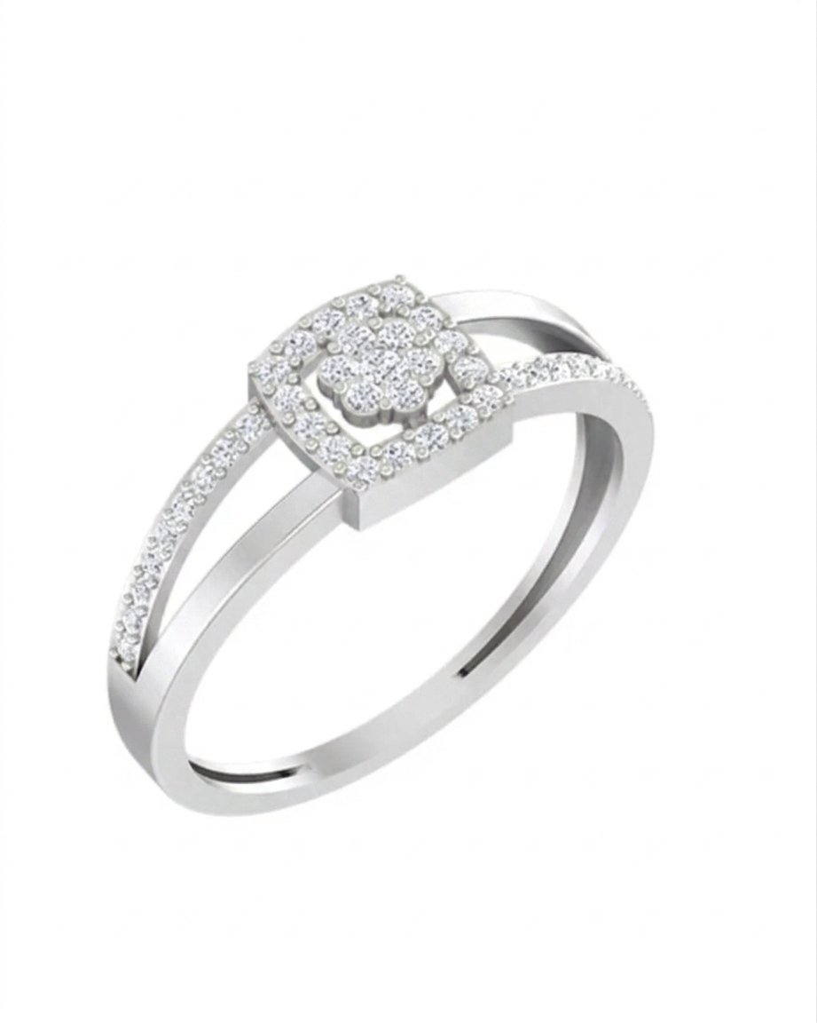 Gold & Diamond Engagement Ring For Women KRB10053