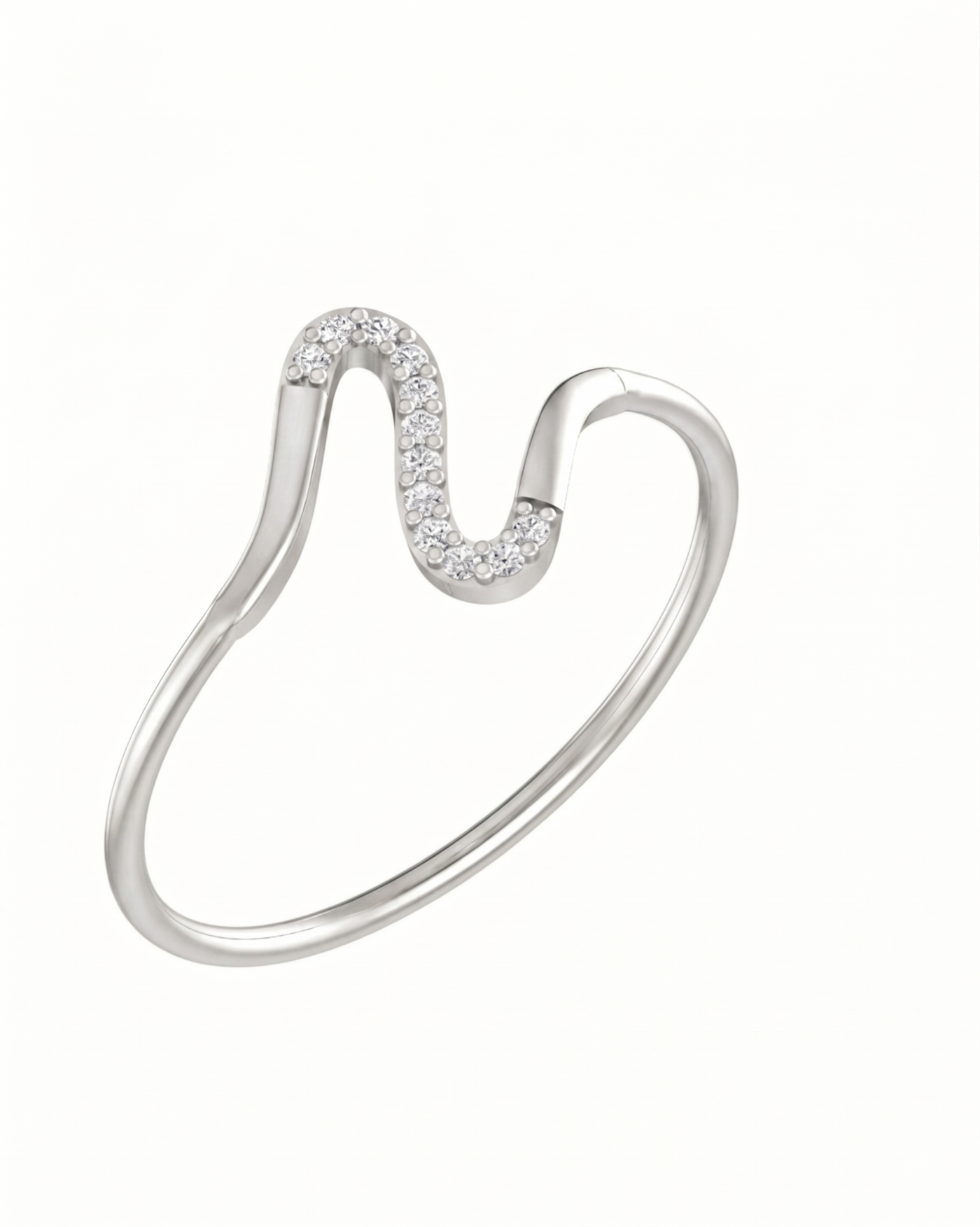 Gold & Diamond Lightweight Ring For Women KRB10172