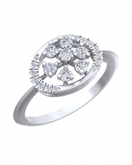 Gold & Diamond Engagement Ring For Women KRC10787