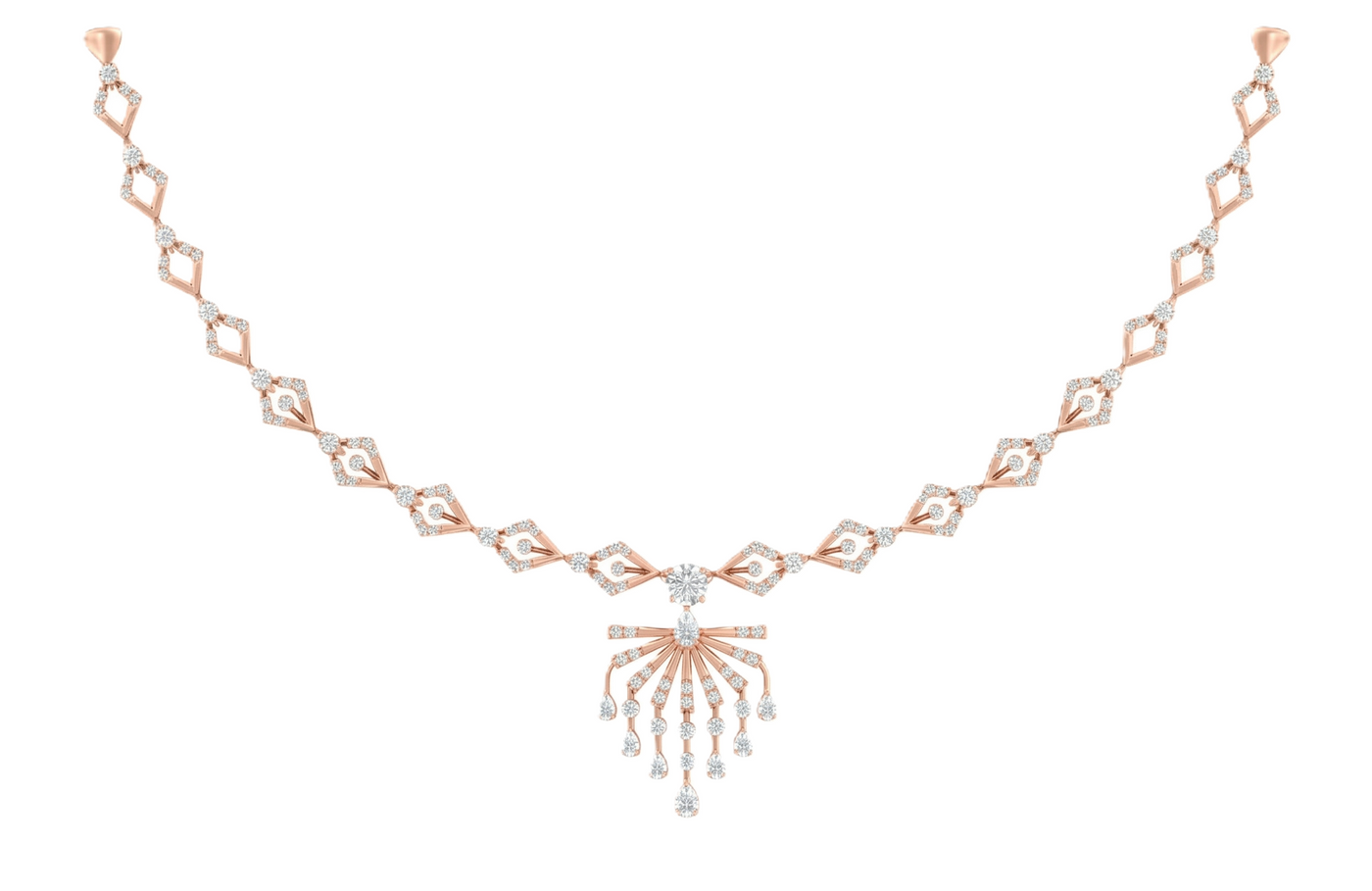 14K Gold & Diamond Dailywear Necklace Set KRB44111N-A