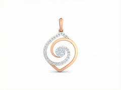 18K Gold & Diamond Pendant Set KRK40107P