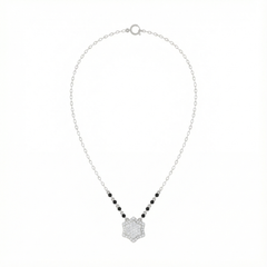 18K Gold & Diamond Beaded Mangalsutra For Women KRE90174