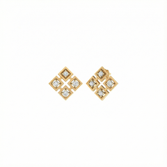 18K Gold & Diamond Women Earring KER-40