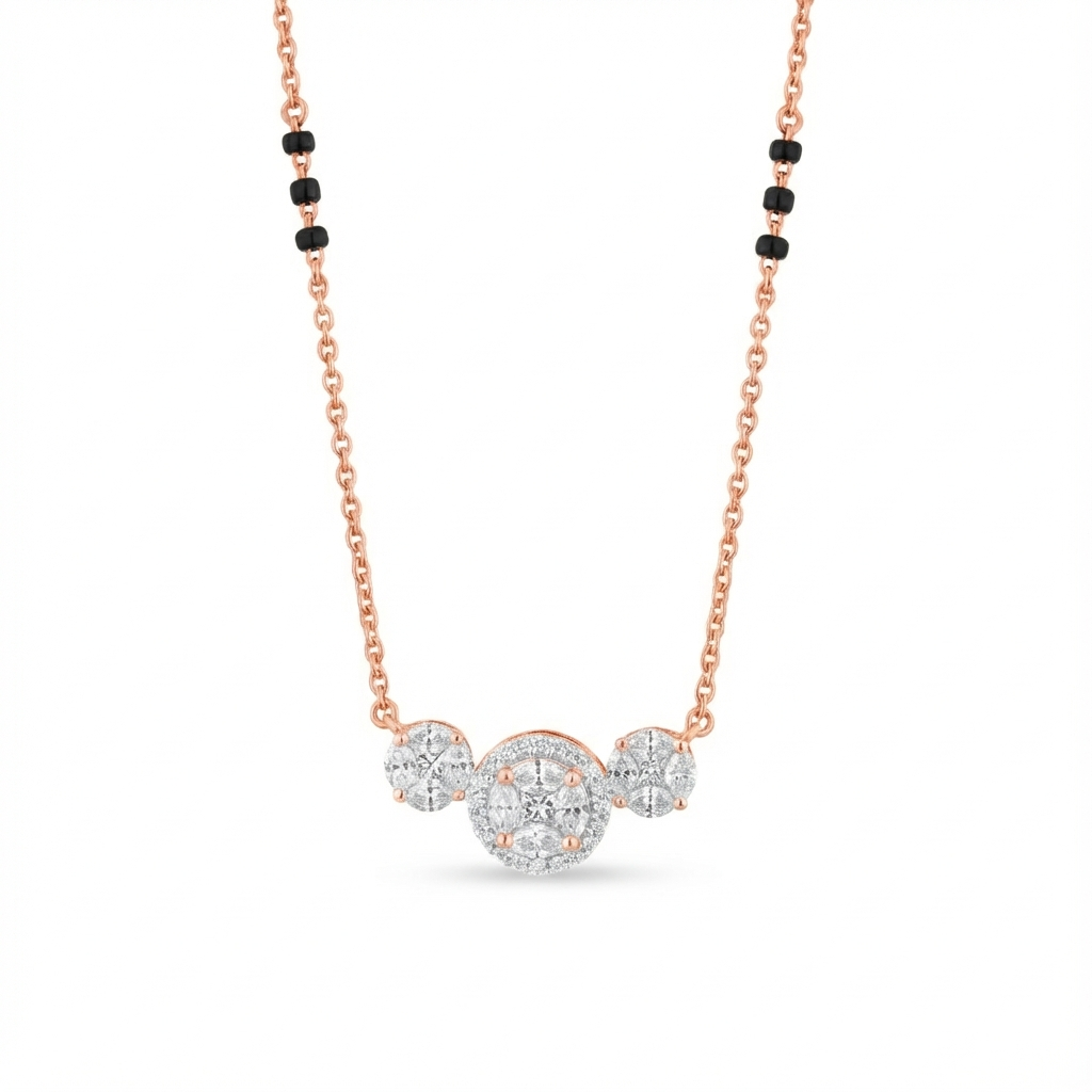 18K Gold & Diamond Mangalsutra For Women MT6153AZYD0001
