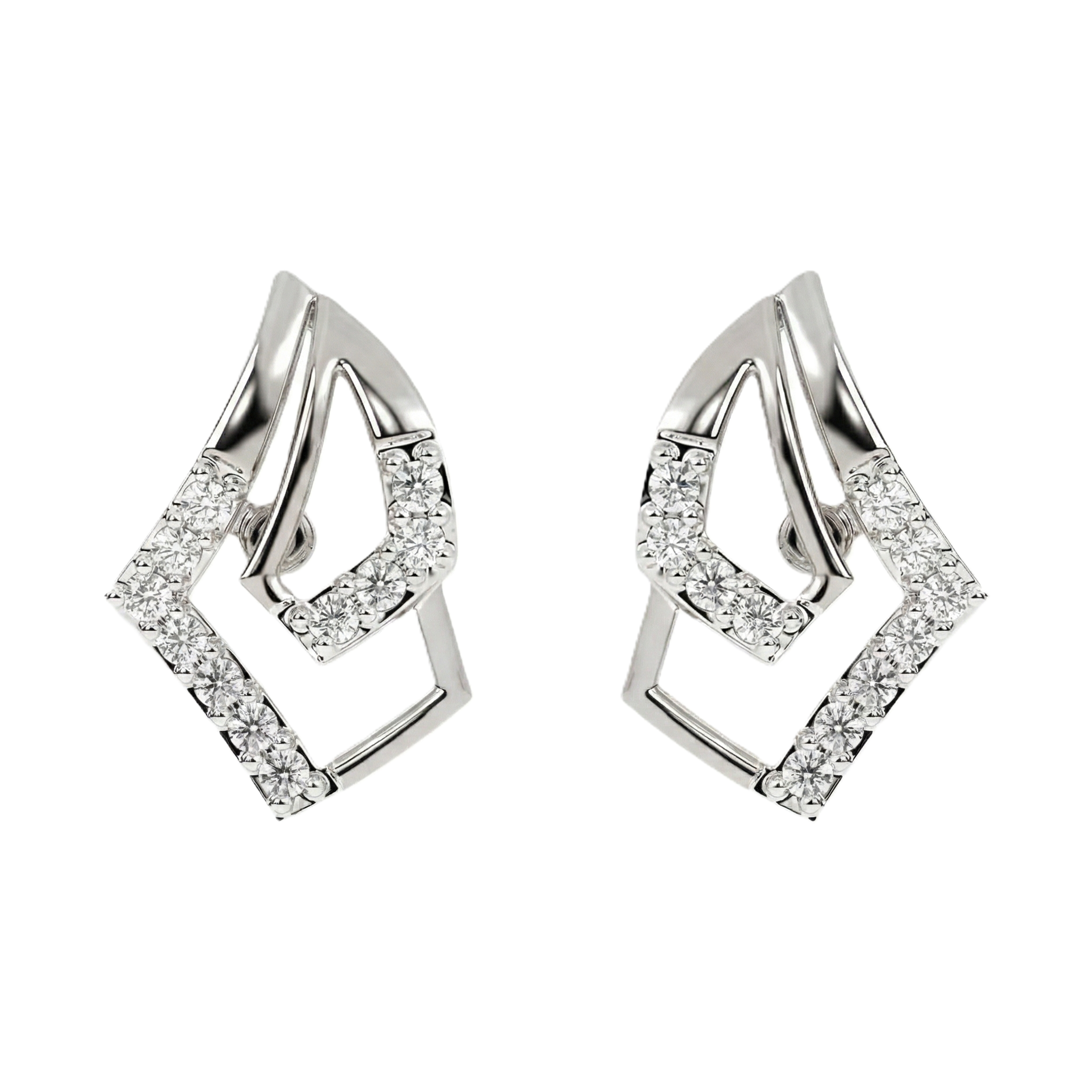 White Gold Diamond Earring | under 40k 