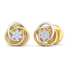 18K Gold & Diamond Women Stud Earring KRB40208E