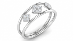 18K Gold & Diamond Dailywear Ring For Women KRA10506