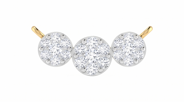 Gold & Diamond Round Mangalsutra For Women KRC50149