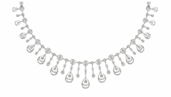 14K Gold & Diamond Choker Necklace Set KRB44086N
