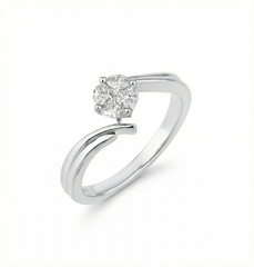 18K Gold & Diamond Ring For Women R1289PYD0009