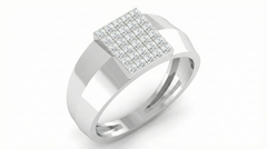 18K Gold & Diamond Engagement Ring For Men KRA60272