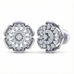 18K Gold & Diamond Women Stud Earring KRB40045E