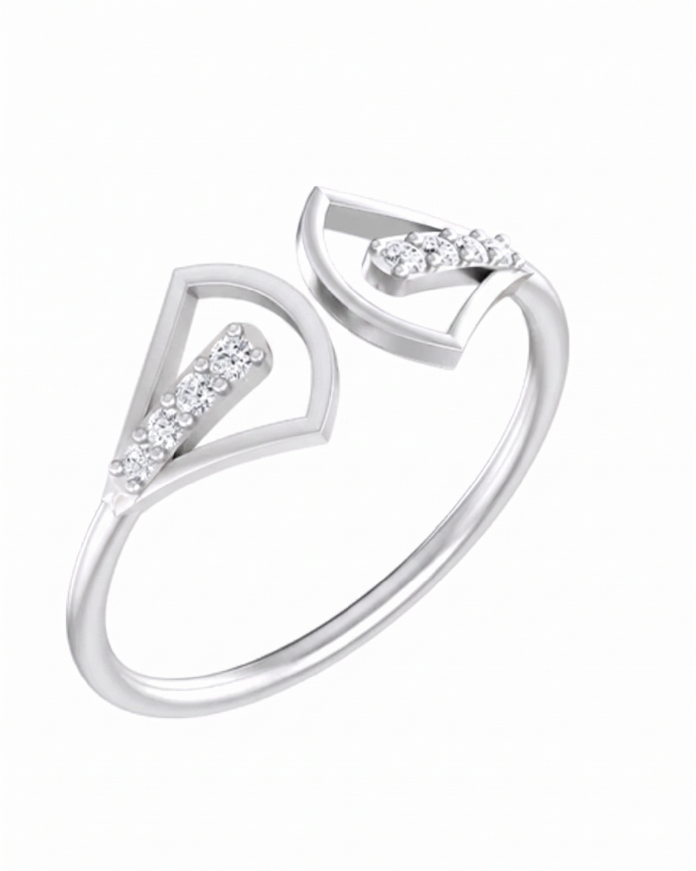 Gold & Diamond Cuff Ring For Women KRB10128