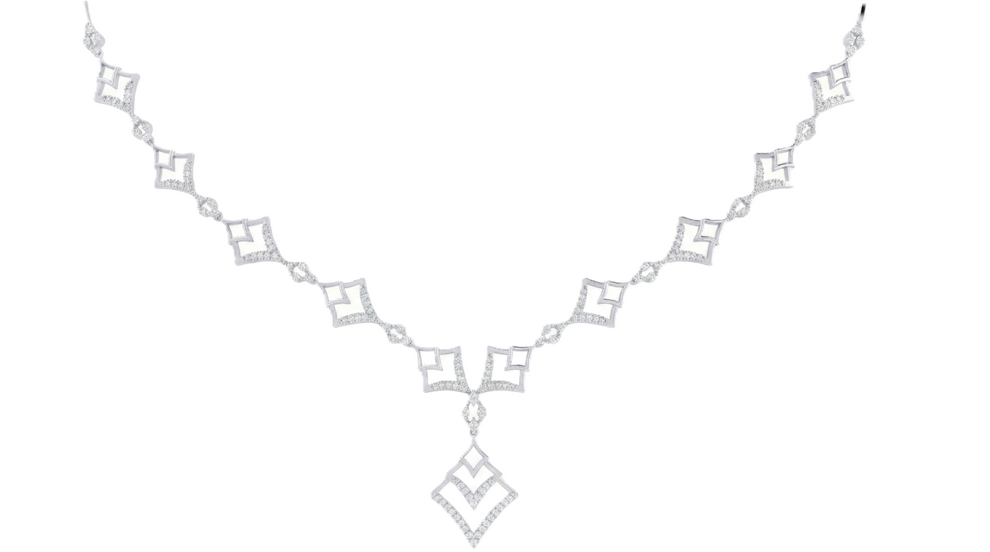Gold & Diamond Dailywear Necklace Set KRC60088