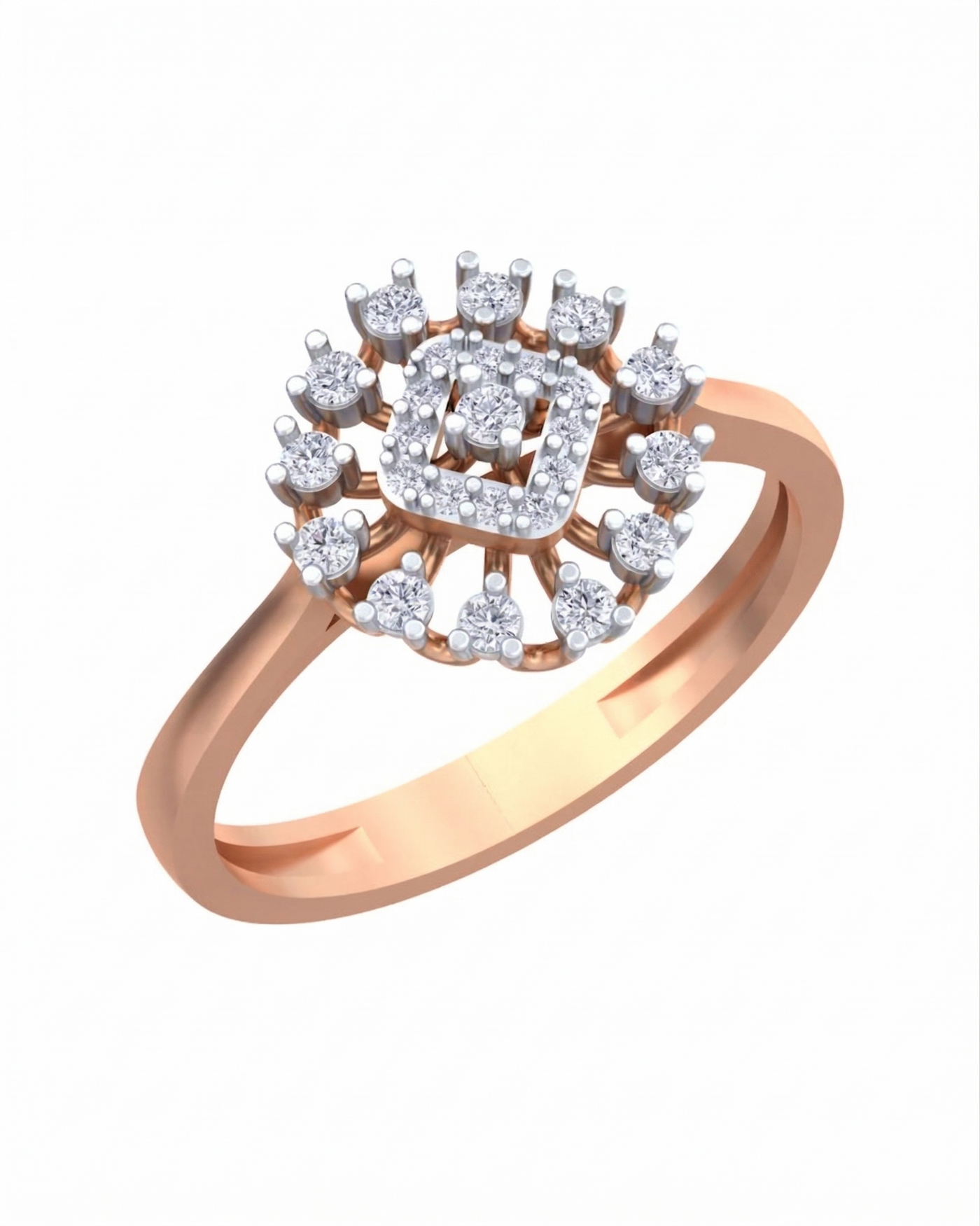 Gold & Diamond Ring For Women KRC10403