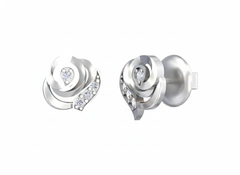 18K Gold & Diamond Women Stud Earring KSK017