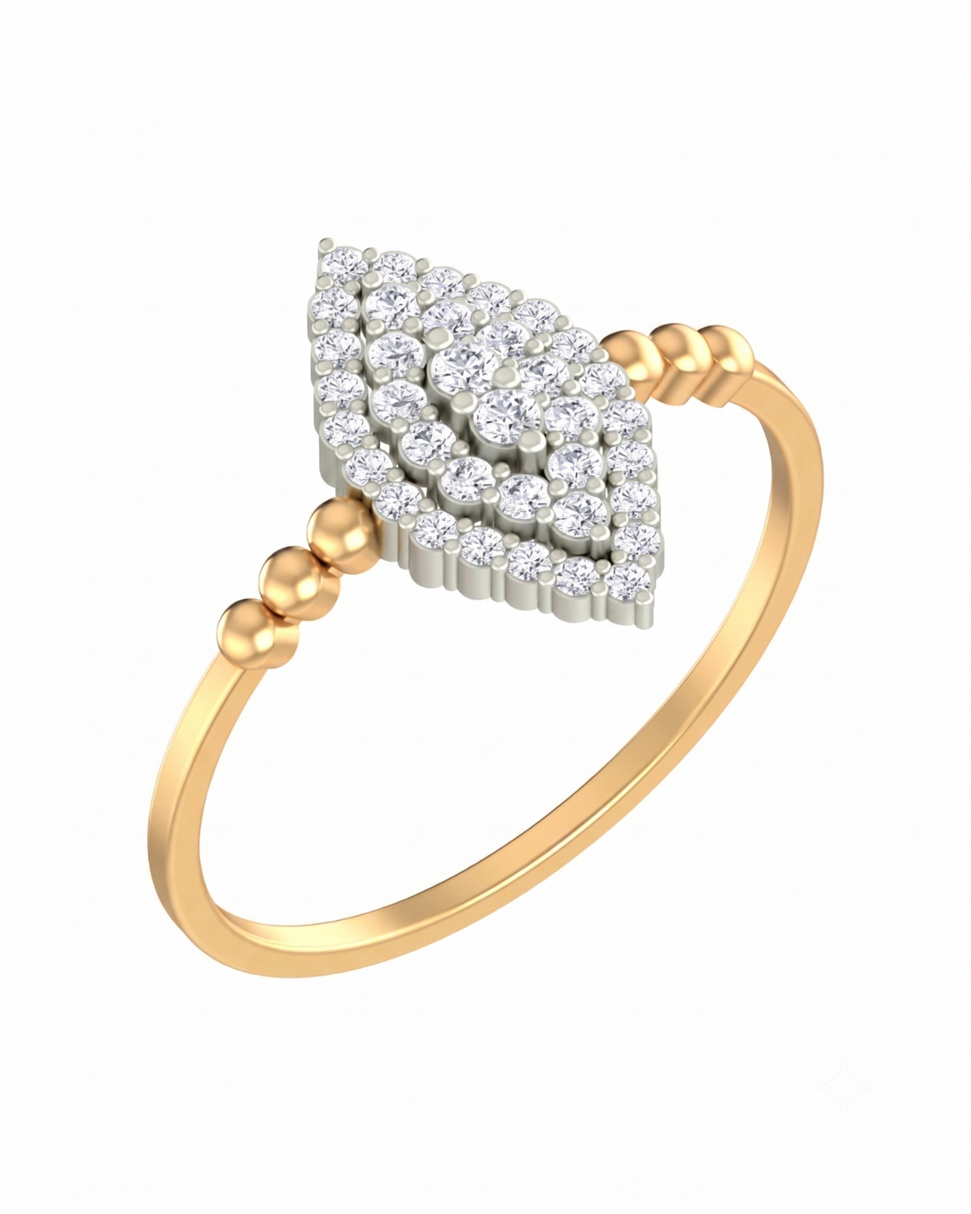 Gold & Diamond Engagement Ring For Women KRC10635